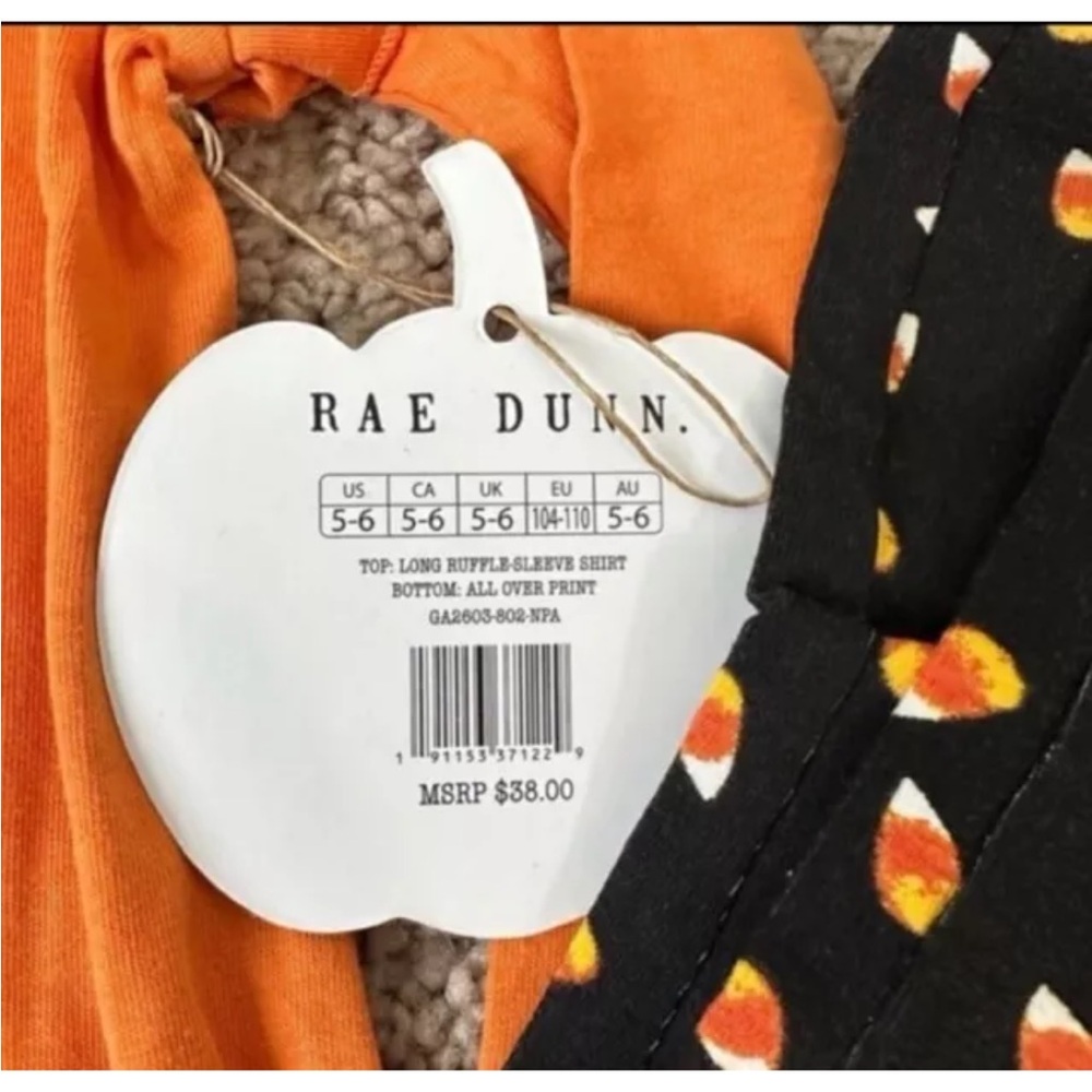 🎃Rae Dunn Girls Halloween Outfit size 5/6 - Picture 2 of 3